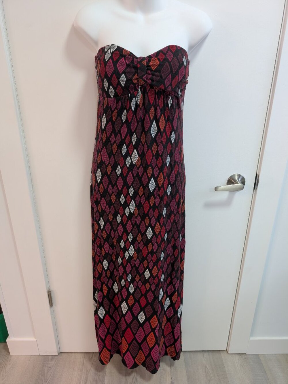 Strapless Bohemian-Style Maxi Dress